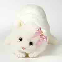 アバンセ　猫　ネコ　ぬいぐるみ　ピンクリボン　レトロ アバンセ 猫 ネコ ぬいぐるみ ピンクリボン レトロ